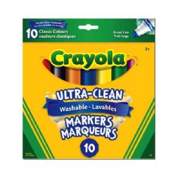 CRAYOLA - 10 MARQUEURS ULTRA-LAVABLES